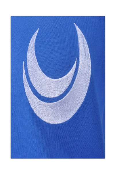 T528 自製tee-shirt   班tee訂製  訂購環保t-shirt  tee供應商HK    天空藍 細節-5